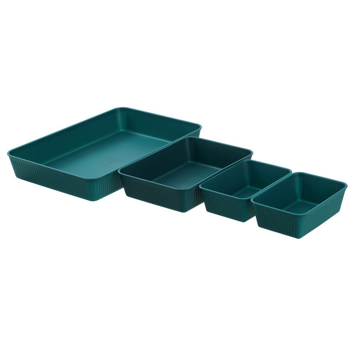 Boxsweden Ribbed Storage Tray 36X24.5X5.5Cm