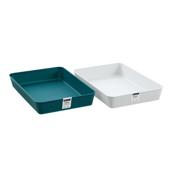 Boxsweden Ribbed Storage Tray 36X24.5X5.5Cm