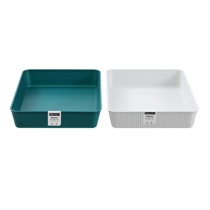 Boxsweden Ribbed Storage Tray 36X24.5X5.5Cm