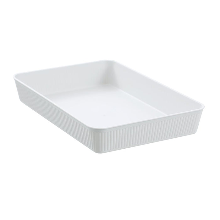 Boxsweden Ribbed Storage Tray 36X24.5X5.5Cm