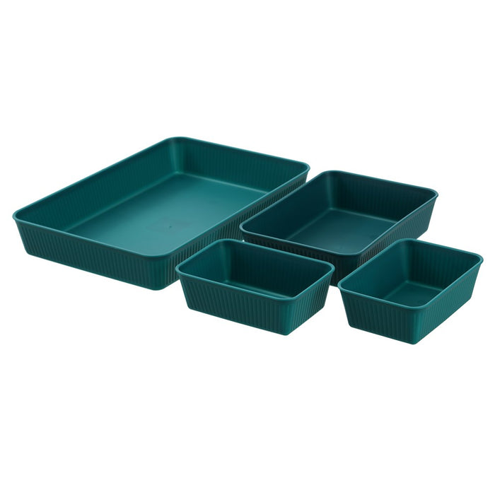 Boxsweden Ribbed Storage Tray 36X24.5X5.5Cm