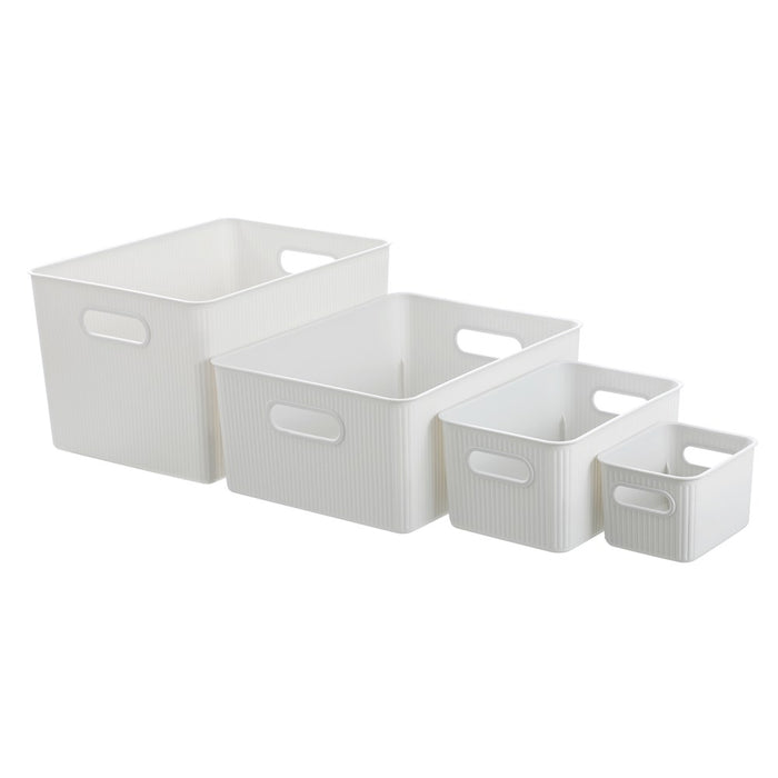 Boxsweden Ribbed Storage Basket 6L 27.5X17.5X13Cm
