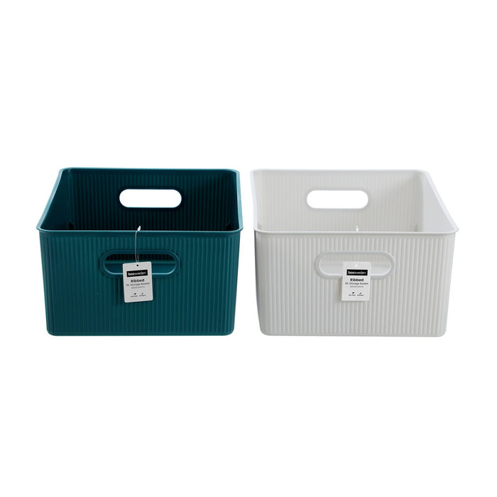 Boxsweden Ribbed Storage Basket 16L 38X28.5X16Cm