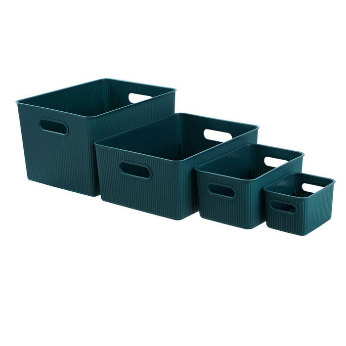 Boxsweden Ribbed Storage Basket 24L 38X28.5X22.5Cm