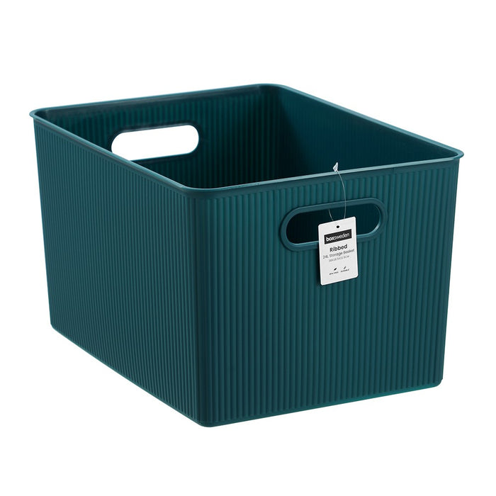 Boxsweden Ribbed Storage Basket 24L 38X28.5X22.5Cm