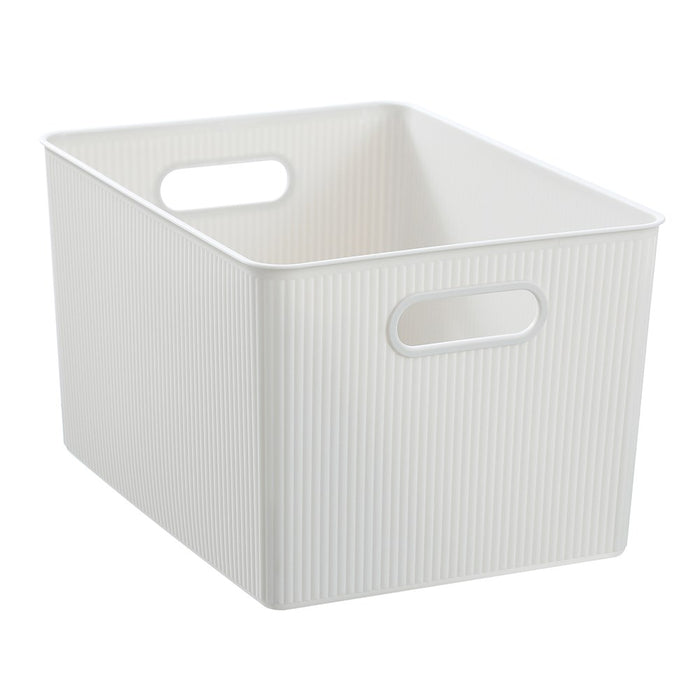 Boxsweden Ribbed Storage Basket 24L 38X28.5X22.5Cm