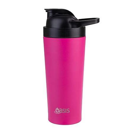 S/S D/WALLPROTEIN SHAKER 700ML FUCHSIA