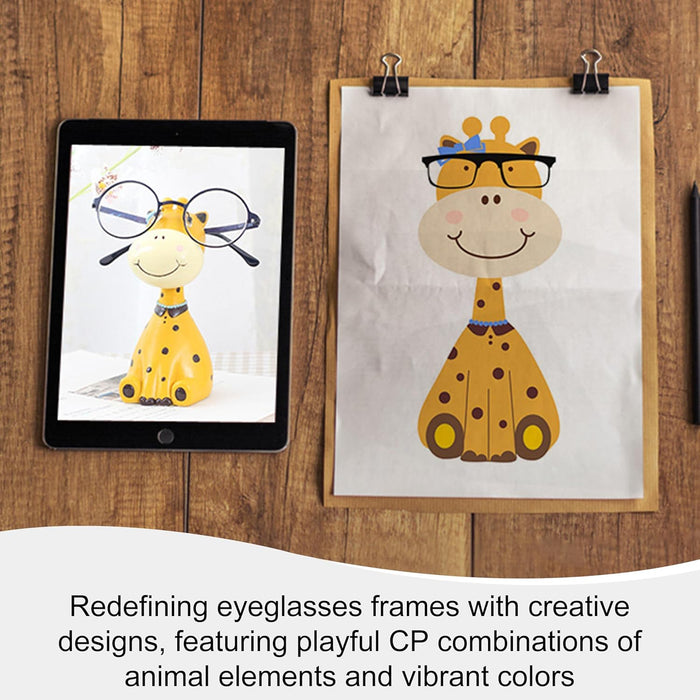 Adorable Giraffe Glasses Holder – Animal Figurine Glasses Stand for Desk, Bedside, and Decorative Use, Perfect for Sunglasses and Eyeglasses