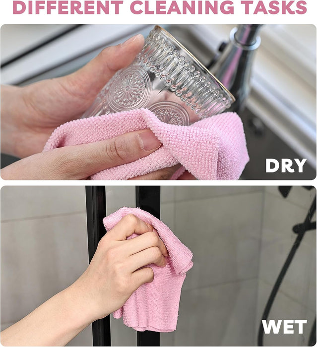 Socrates Microfiber Cleaning Cloth Roll – 50 Tear-Away, Ultra-Absorbent, Reusable, Washable, Quick-Dry Towels.