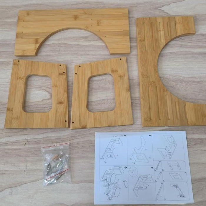 Premium Bamboo Toilet Stool – Foldable Toilet Step for Adults & Kids | Non-Slip, Ergonomic Bathroom Footstool for Improved Bowel Health & Posture | Eco-Friendly & Compact Design