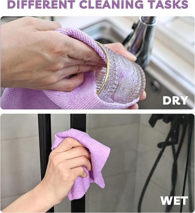 Socrates Microfiber Cleaning Cloth Roll – 50 Tear-Away, Ultra-Absorbent, Reusable, Washable, Quick-Dry Towels.