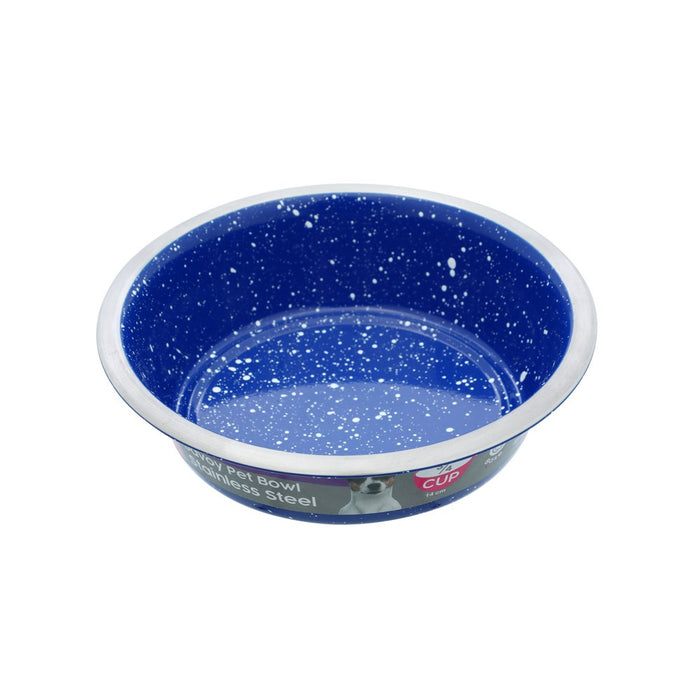 Paws & Claws SAVOY S/STEEL PET BOWL 400ML 12.5X4CM