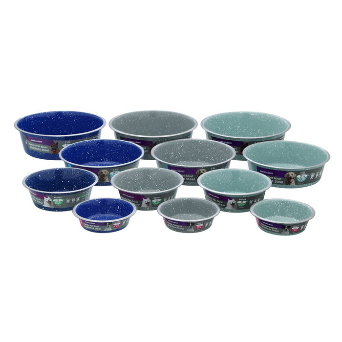 Paws & Claws SAVOY S/STEEL PET BOWL 400ML 12.5X4CM