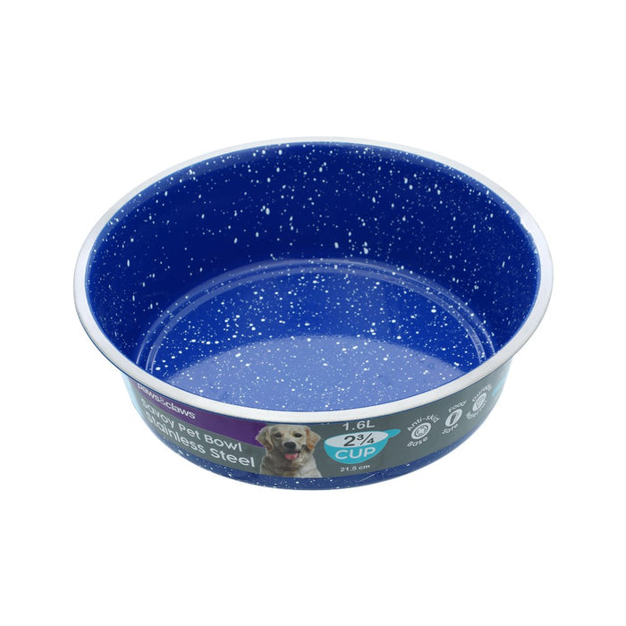 Paws & Claws SAVOY S/STEEL PET BOWL 1.6L 20X6CM