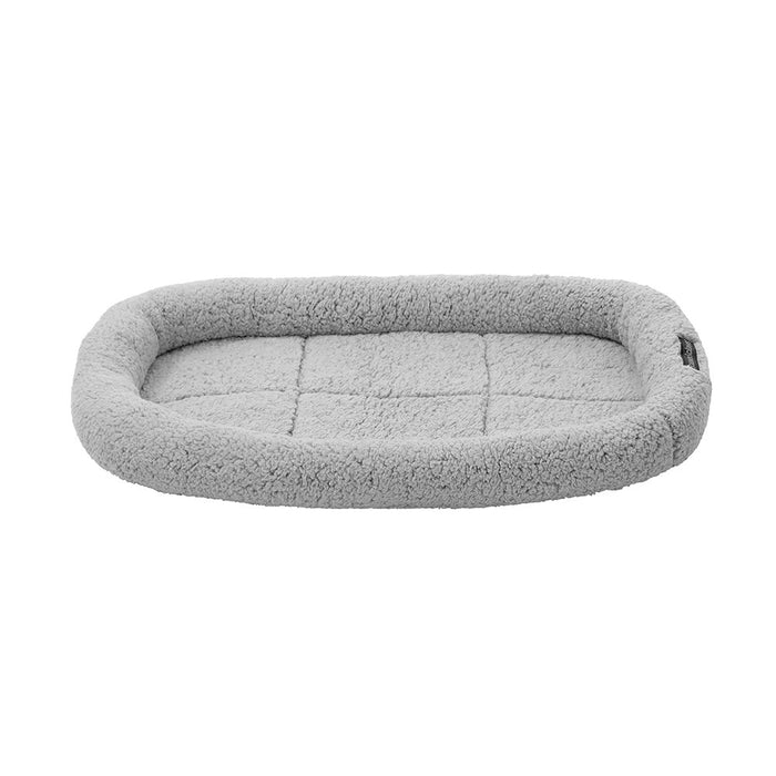 Paws & Claws SLIMLINE CRATE BED SMALL 75X45X8CM GREY SHERPA