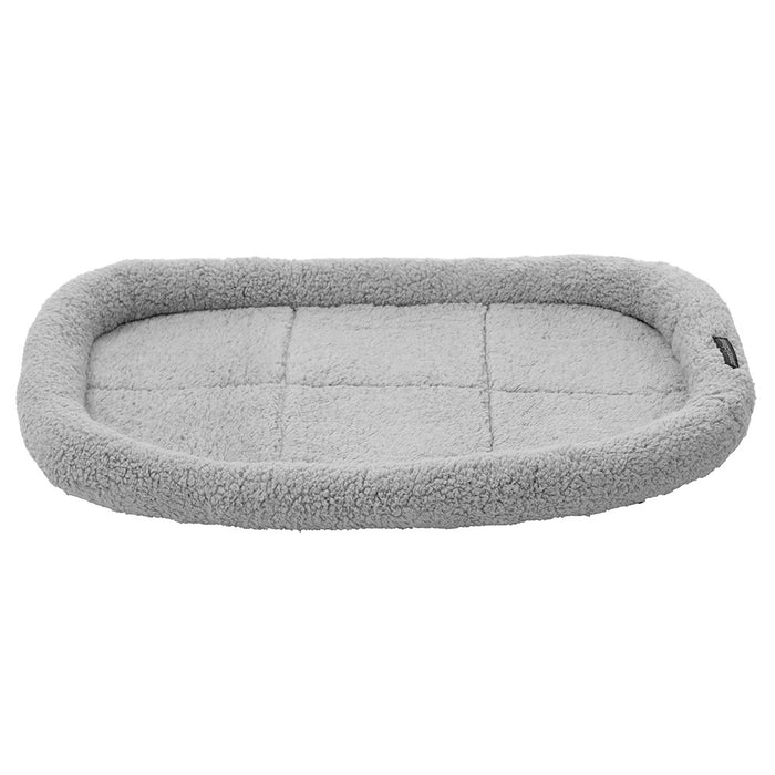 Paws & Claws SLIMLINE CRATE BED MEDIUM 90X57X8CM GREY SHERPA