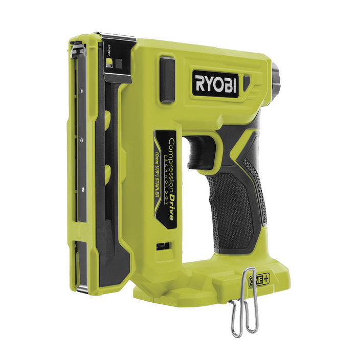 Ryobi 18-Volt ONE+ Compression Drive 3/8 Crown Stapler Battery and Charger - PNR01KMX