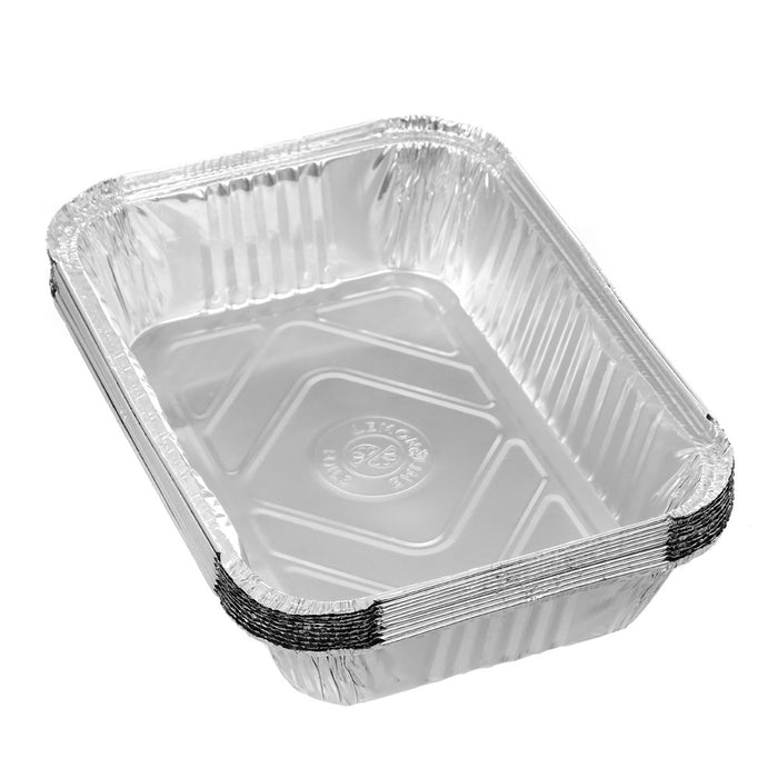 Lemon & Lime FOIL CONTAINER W/LID 10PK 26.5X19.5X6.5CM SHELF READY PDQ