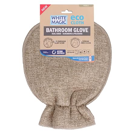 Eco Cloth Bathroom Glove Pebble