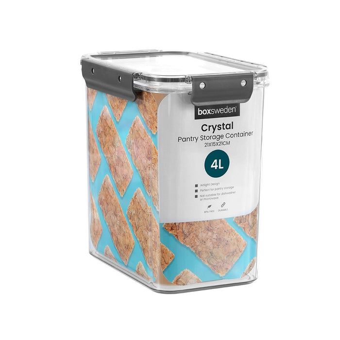 Lemon & Lime CRYSTAL PANTRY STORAGE CONTAINER 4L 21X15X21CM