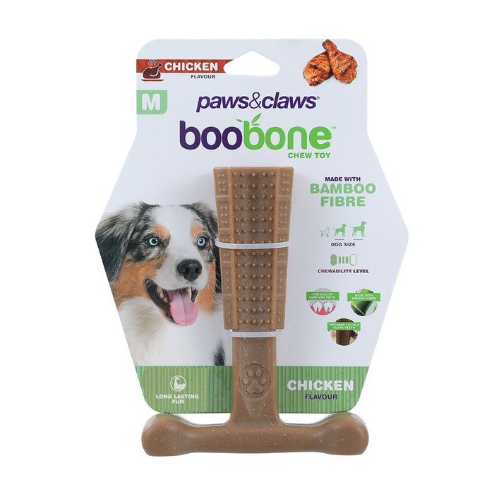 Paws & Claws BOOBONE T-BONE MEDIUM 14.5X11.5X4.5CM CHICKEN & BEEF