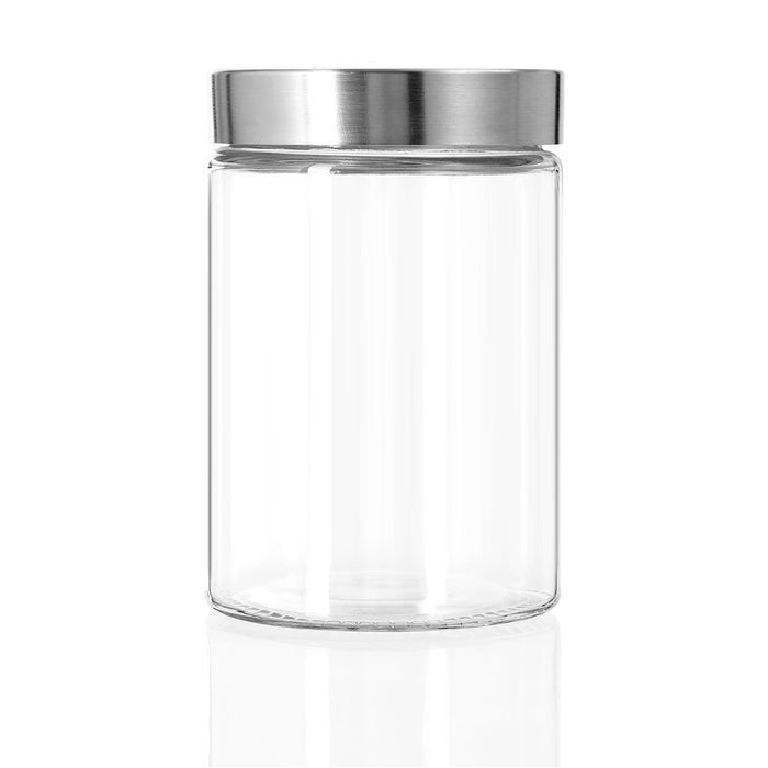 Lemon & Lime ALTO GLASS JAR S/STEEL LID 1.25L 17X11CM