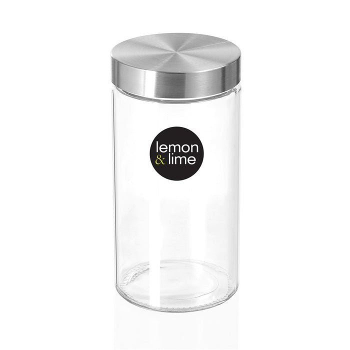 Lemon & Lime ALTO GLASS JAR S/STEEL LID 1.7L 22X11CM