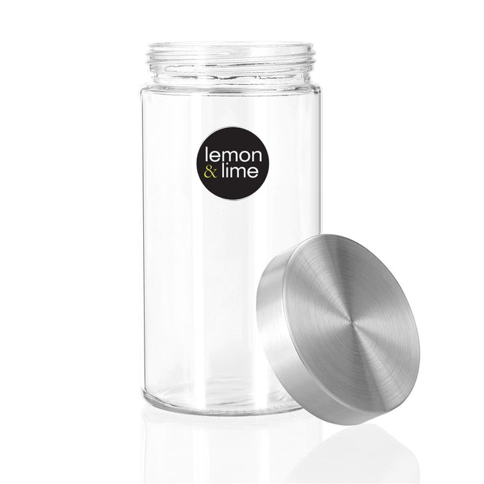 Lemon & Lime ALTO GLASS JAR S/STEEL LID 1.7L 22X11CM