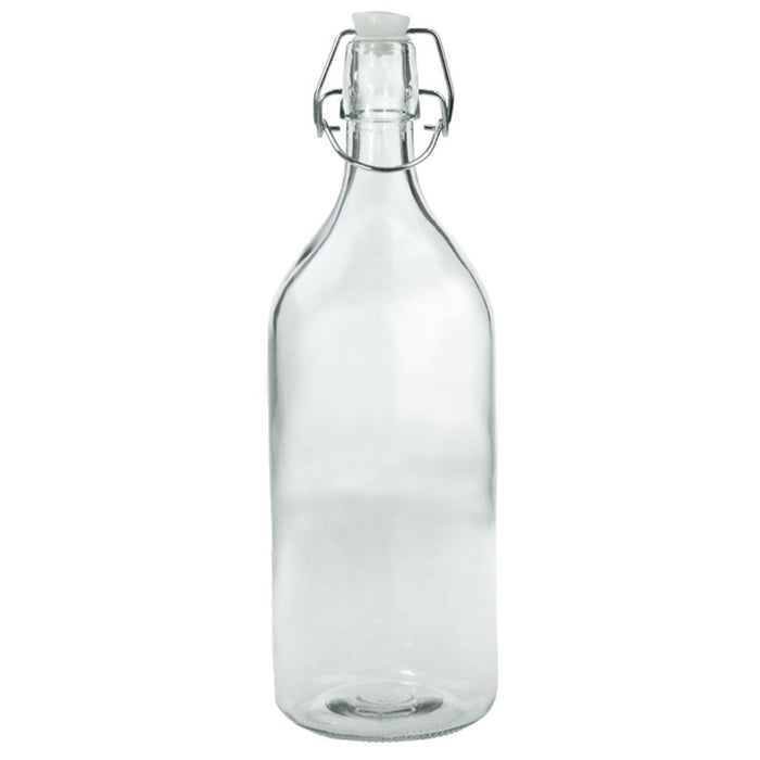 Lemon & Lime GLASS WATER BOTTLE 1L 28CM X 9CM