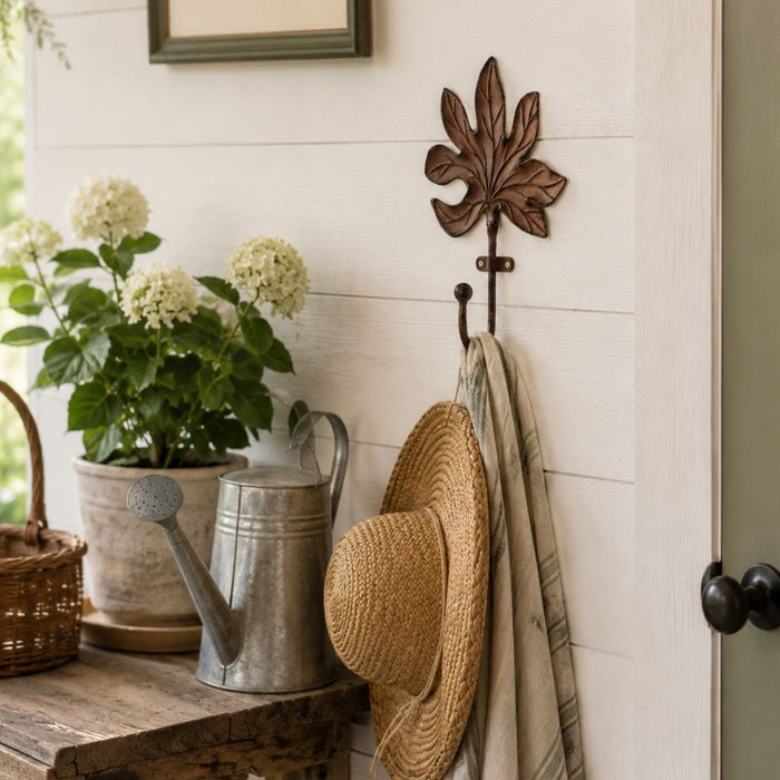 2 set Fig Leaf Wall Hook
