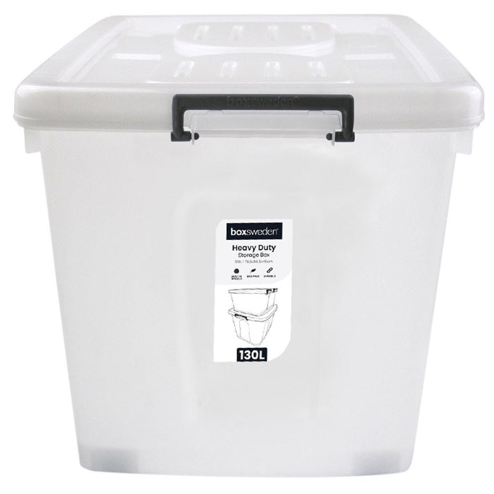 Boxsweden Heavy Duty Storage Box 130L 78.5X56.5X46Cm