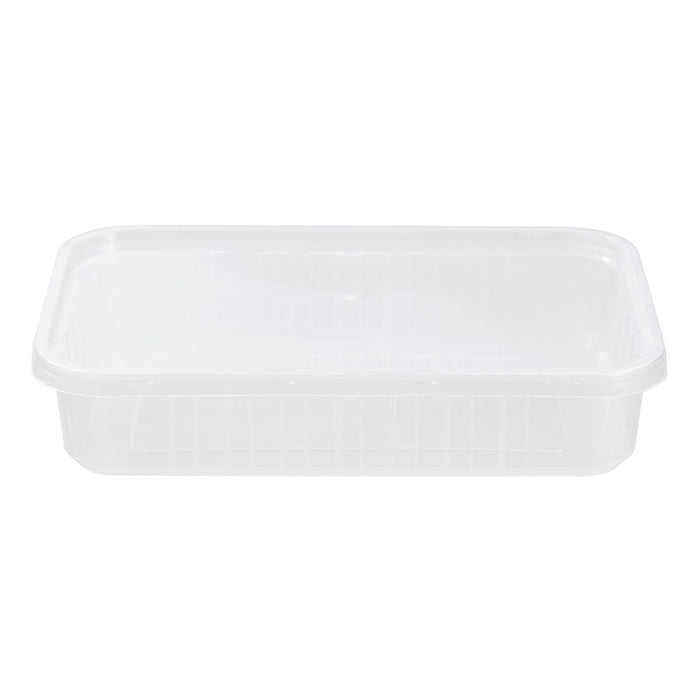 Lemon & Lime PREMIUM REUSABLE CONTAINERS 10PK 500ML CLEAR BODY & CLEAR LID
