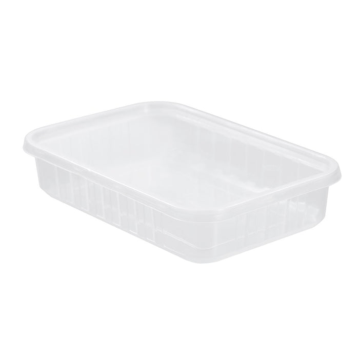 Lemon & Lime PREMIUM REUSABLE CONTAINERS 10PK 500ML CLEAR BODY & CLEAR LID