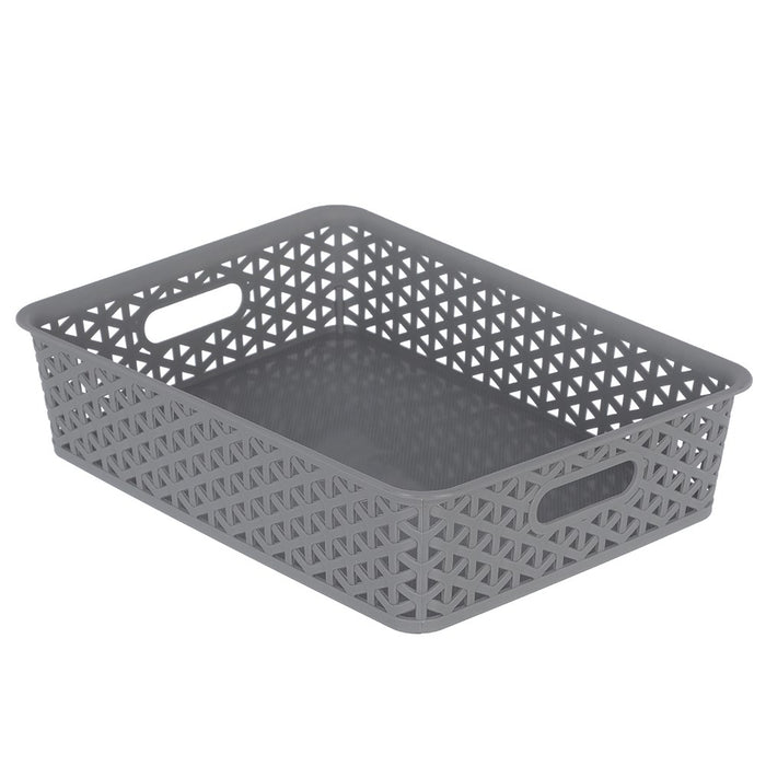 Boxsweden Wicker Design Organiser 6.5L Basket 35.5X26X8.5Cm