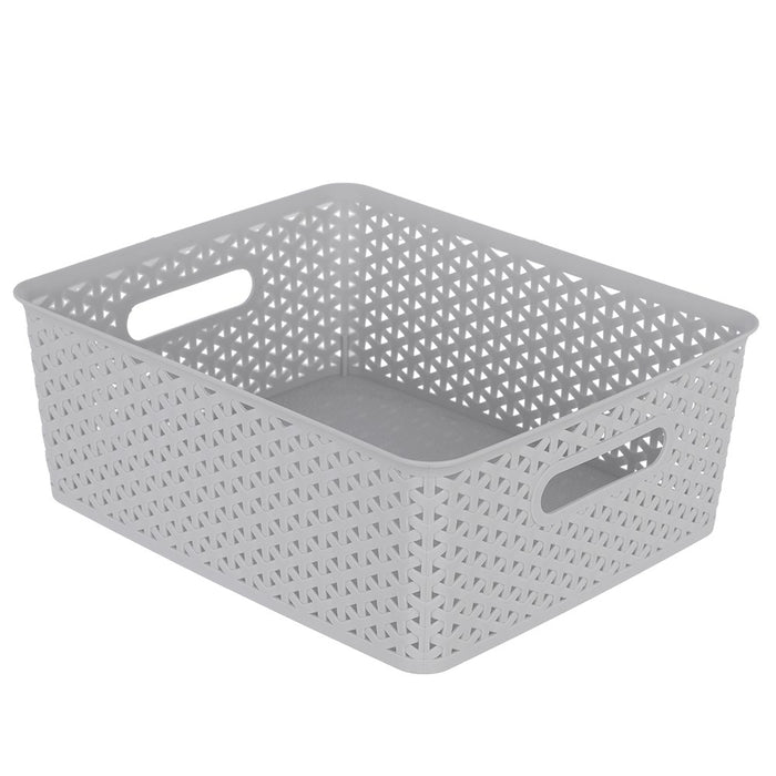 Boxsweden Wicker Design Organiser Basket 35X29X13Cm
