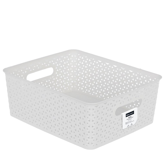Boxsweden Wicker Design Organiser Basket 35X29X13Cm