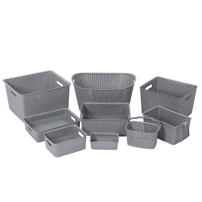 Boxsweden Wicker Design Organiser Basket 35X29X13Cm