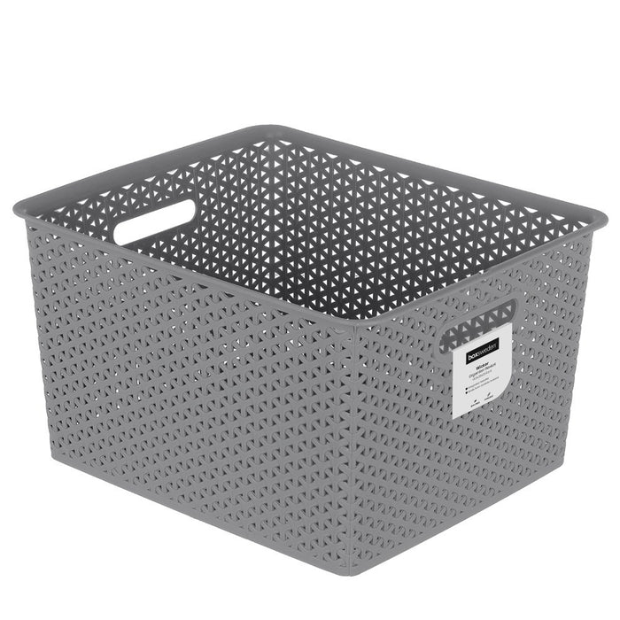 Boxsweden Wicker Design Organiser 35L Basket 41.5X35X23.5Cm