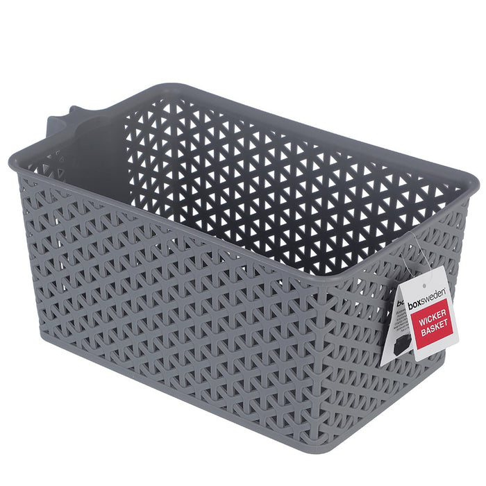 Boxsweden Wicker Design Easy Grab 6.5L Basket 33X19.5X14.5Cm