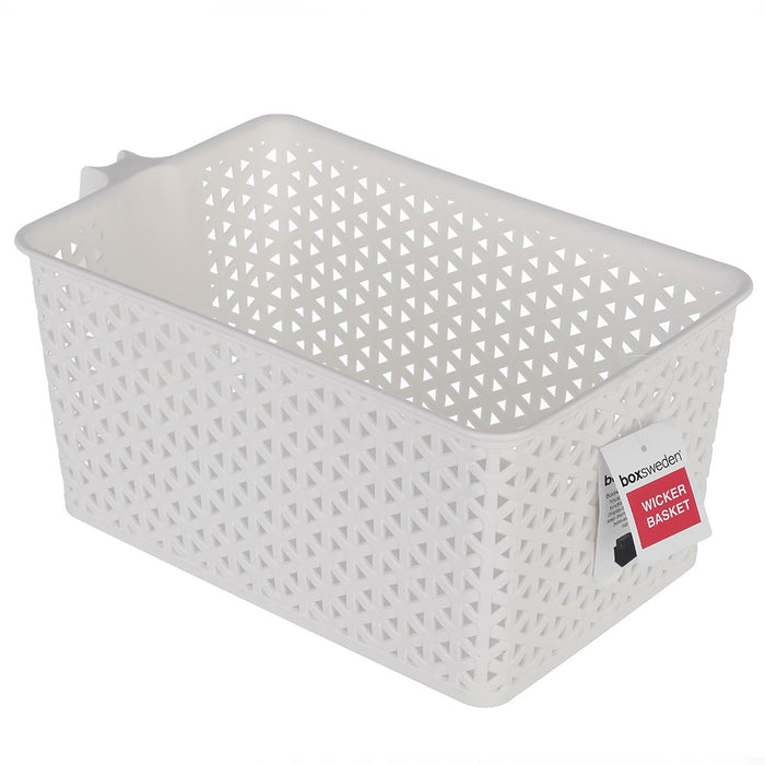 Boxsweden Wicker Design Easy Grab 6.5L Basket 33X19.5X14.5Cm