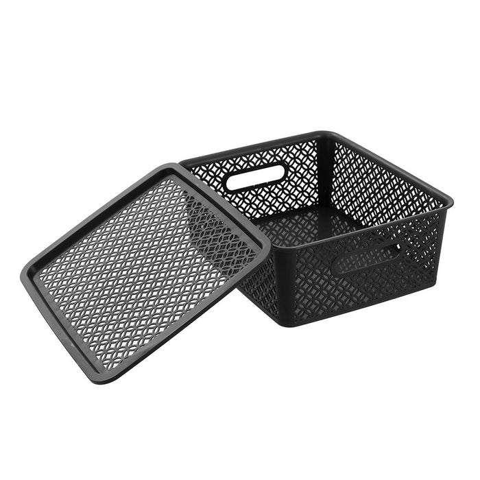 Boxsweden Medallion Basket With Lid 14.5L 36.5X30X13.5Cm