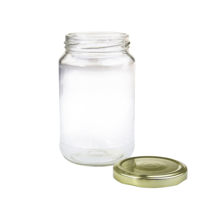 Lemon & Lime VERONA GLASS CONSERVE JARS 6PK 360ML GOLD LIDS 7X7X12CM
