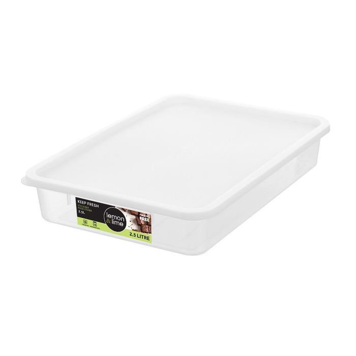 Lemon & Lime KEEP FRESH STACKABLE FOOD STORER 2.5L 30.5X21.5X5.5CM