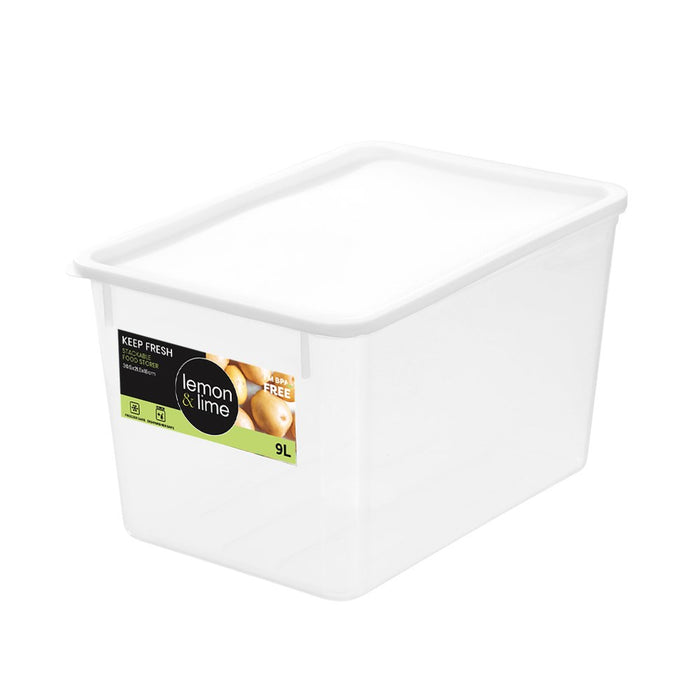 Lemon & Lime KEEP FRESH STACKABLE FOOD STORER 9L 30.5X21.5X18CM