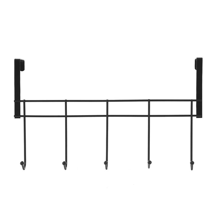 Boxsweden Wire Over Door 5 Hook Hanger?Large 38Cm Black