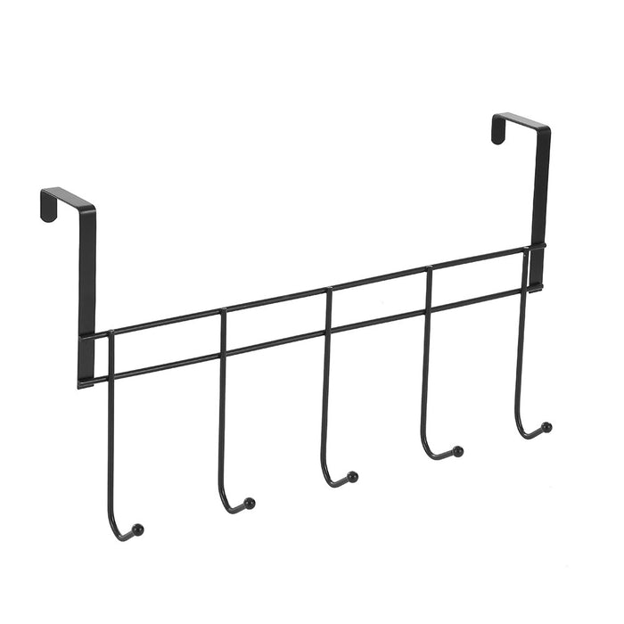Boxsweden Wire Over Door 5 Hook Hanger?Large 38Cm Black