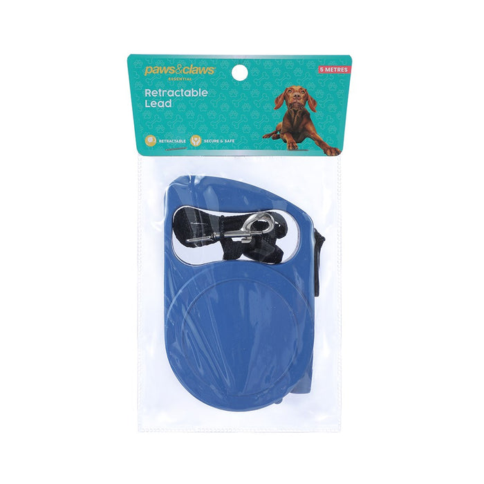 Paws & Claws RETRACTABLE DOG LEAD 5M
