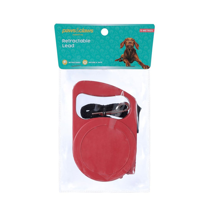 Paws & Claws RETRACTABLE DOG LEAD 5M