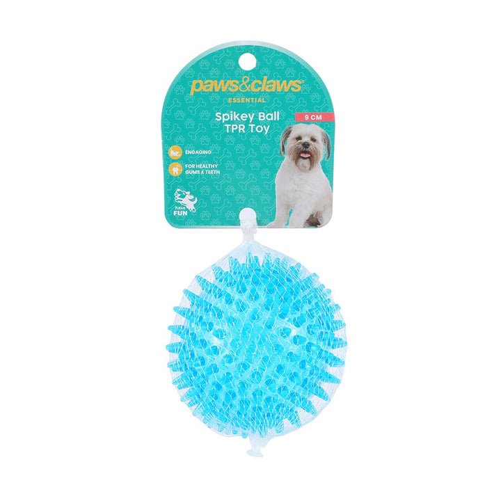 Paws & Claws SPIKEY BALL TPR PET TOY 9CM