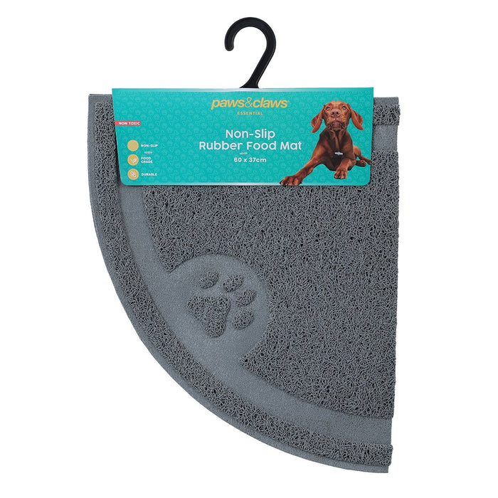 Paws & Claws PET NON SLIP FOOD MAT 60X37CM